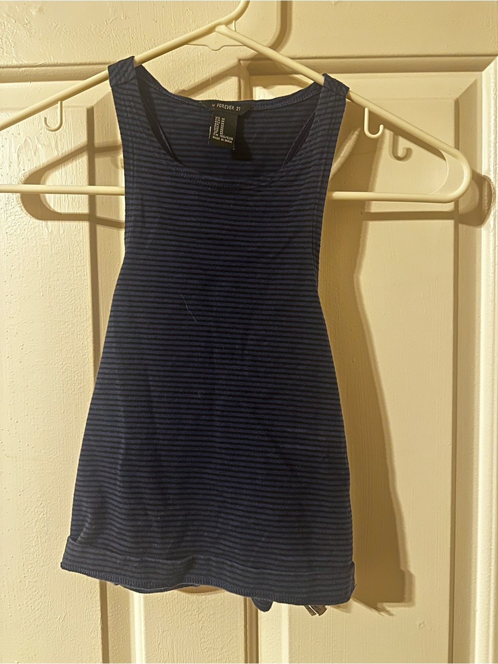 Forever 21 Navy Ribbed Racerback Tank - Picture 2 of 4